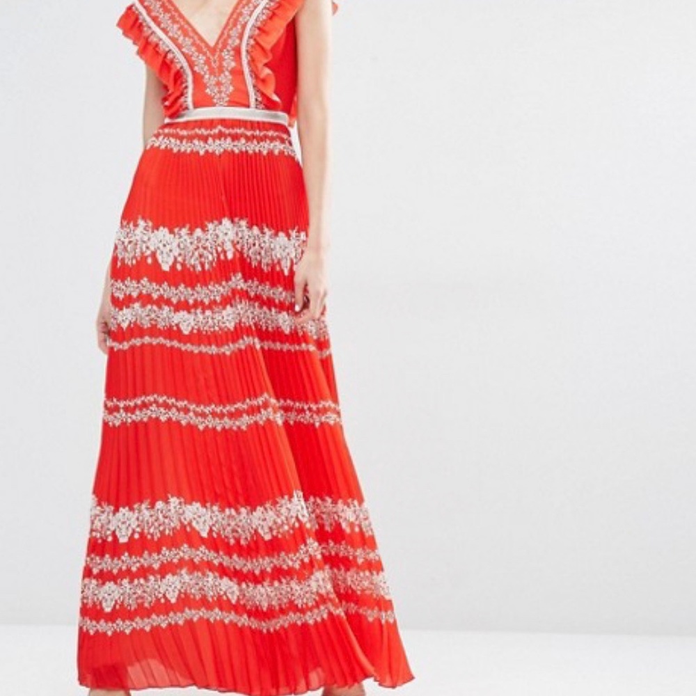 Self portrait flower spell printed dress